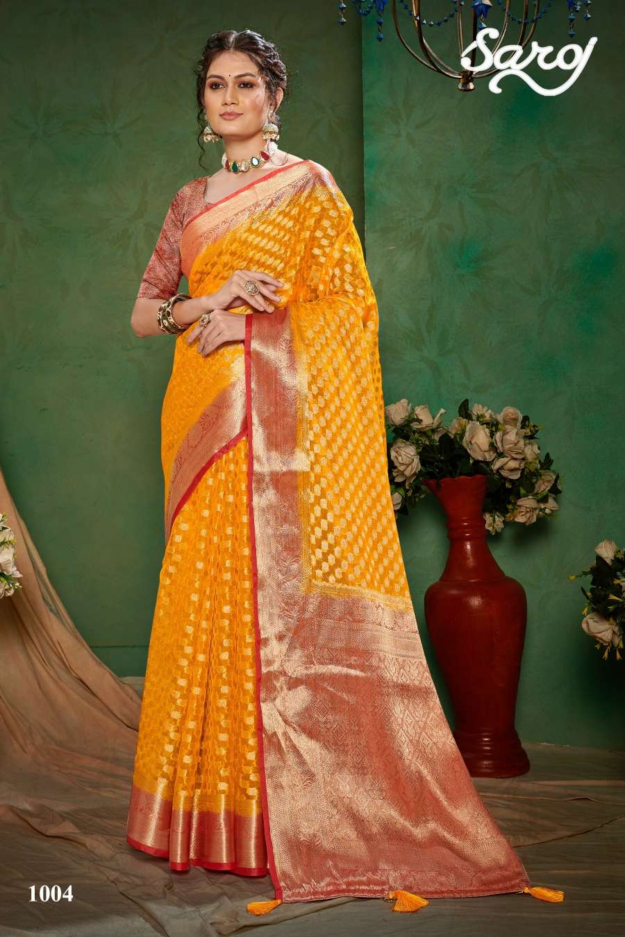 Saroj Prasadam Vol 4 Heavy Richa Pallu Saree Wholesale catalog