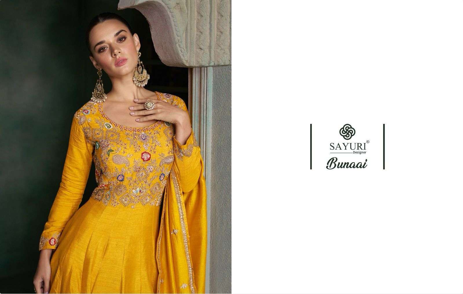 SAYURI DESIGNER BUNAAI Kurti Long Gown Wholesale catalog