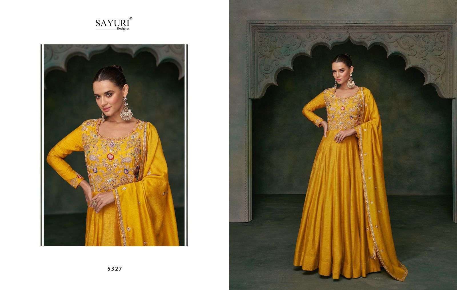 SAYURI DESIGNER BUNAAI Kurti Long Gown Wholesale catalog