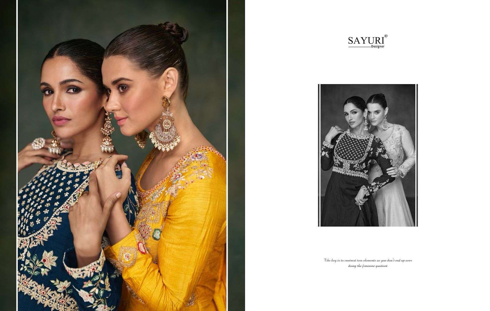 SAYURI DESIGNER BUNAAI Kurti Long Gown Wholesale catalog