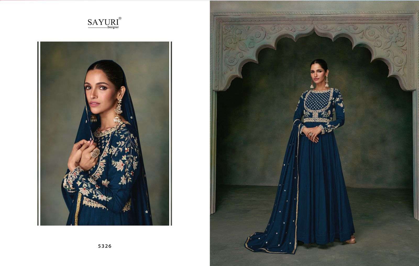 SAYURI DESIGNER BUNAAI Kurti Long Gown Wholesale catalog