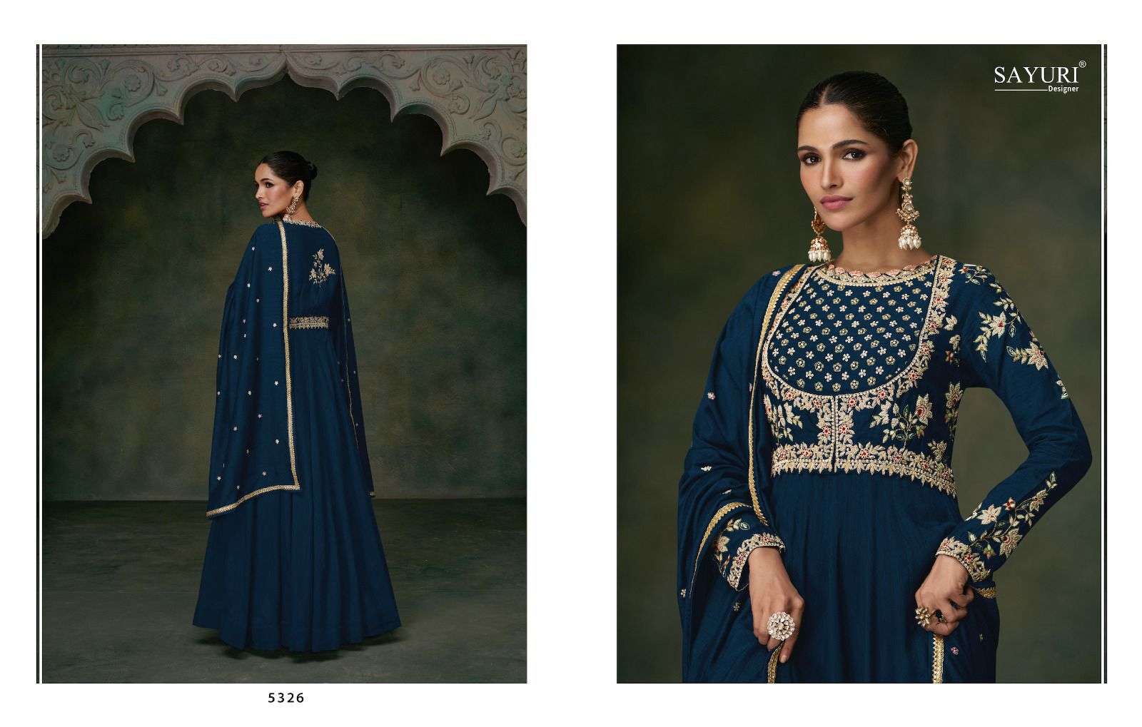 SAYURI DESIGNER BUNAAI Kurti Long Gown Wholesale catalog