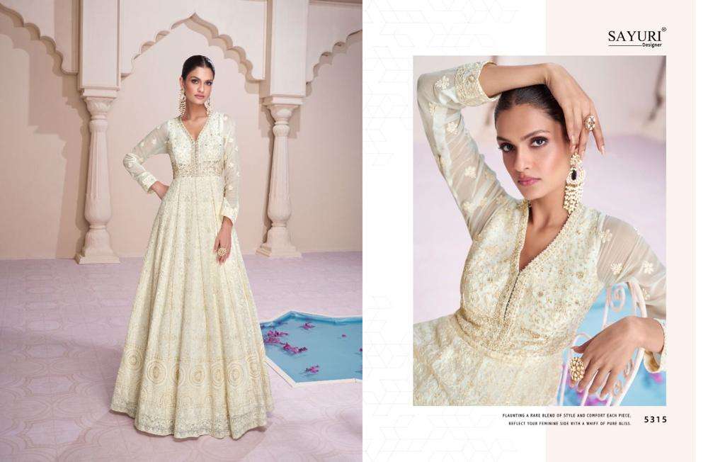 SAYURI DESIGNER FARIDA Kurti Long Gown Wholesale catalog