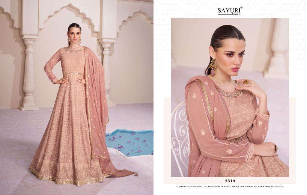 SAYURI DESIGNER FARIDA Kurti Long Gown Wholesale catalog