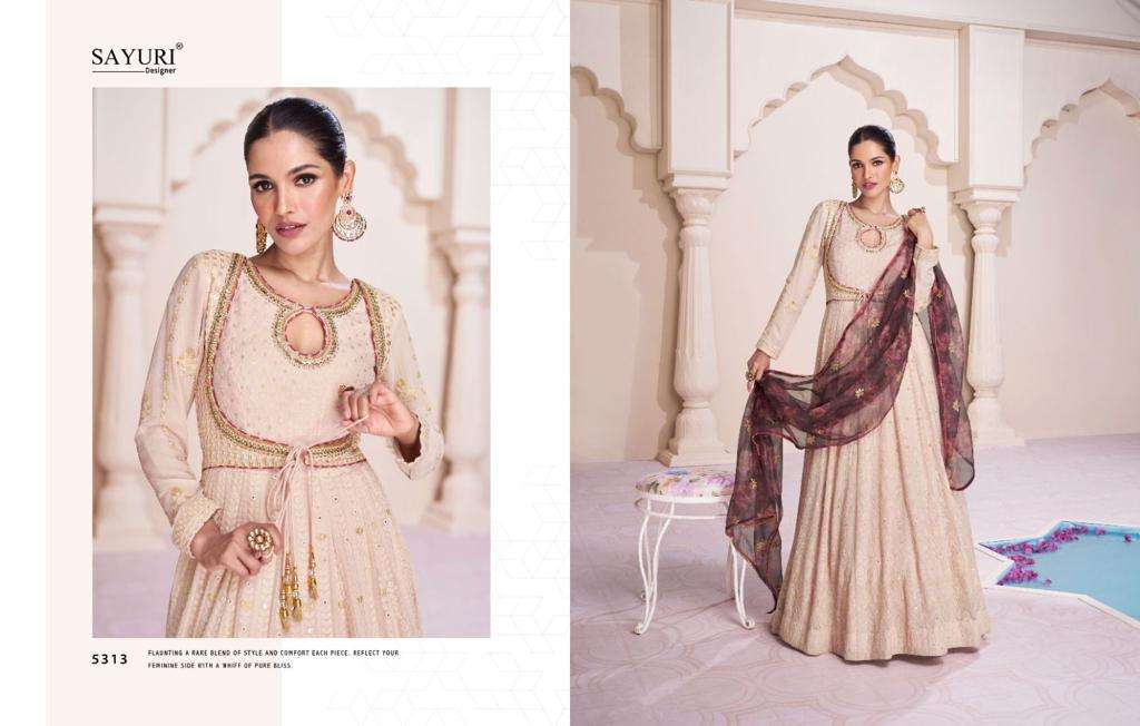 SAYURI DESIGNER FARIDA Kurti Long Gown Wholesale catalog