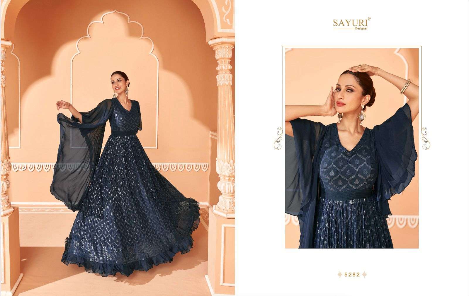 SAYURI DESIGNER PANGHAT Kurti Long Gown Wholesale catalog