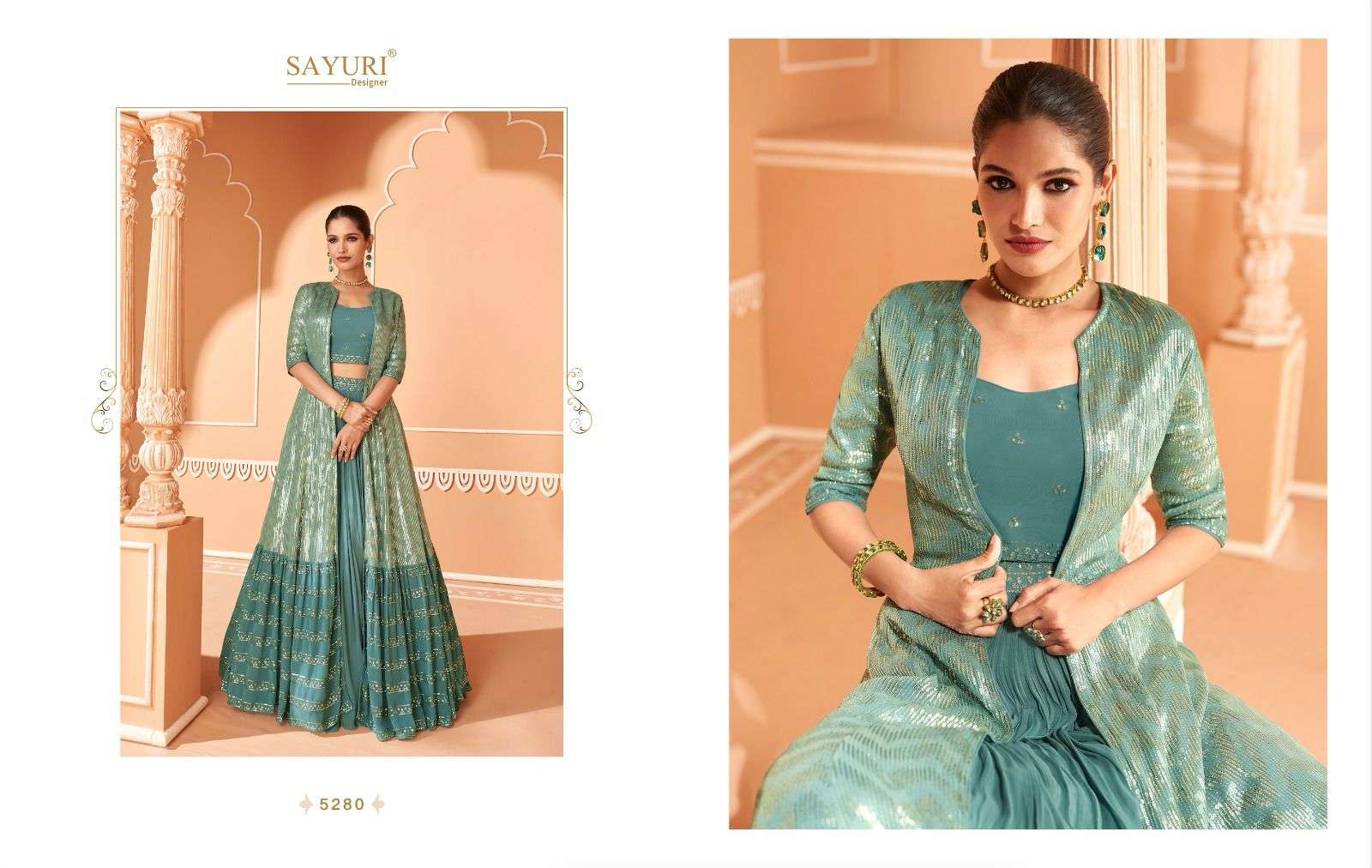 SAYURI DESIGNER PANGHAT Kurti Long Gown Wholesale catalog