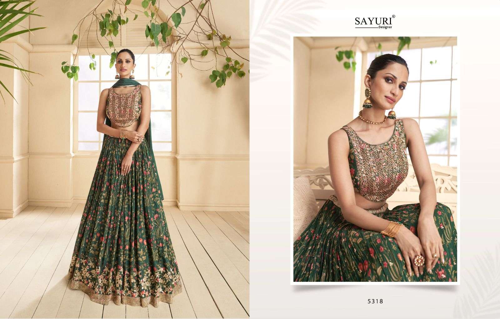 SAYURI DESIGNER RANGOLI 5318  Lehenga choli Wholesale catalog