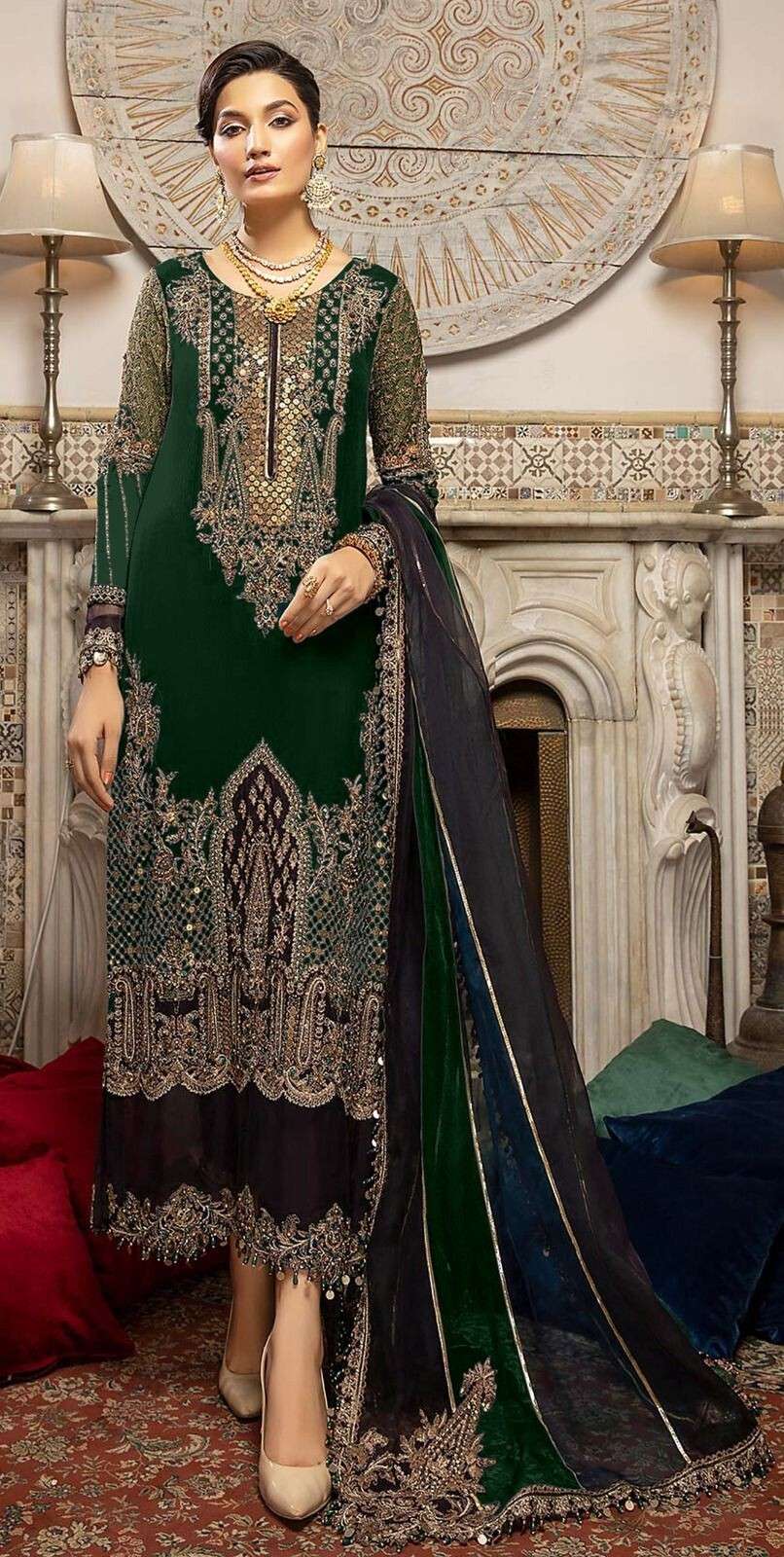 Serine 145 A To D Premium Embroidered Salwar Kameez Wholesale catalog