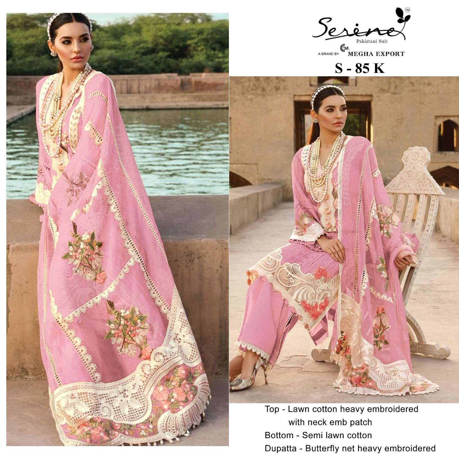 Serine S 85 I To M Lawn Cotton Pakistani Suits Collection Wholesale catalog