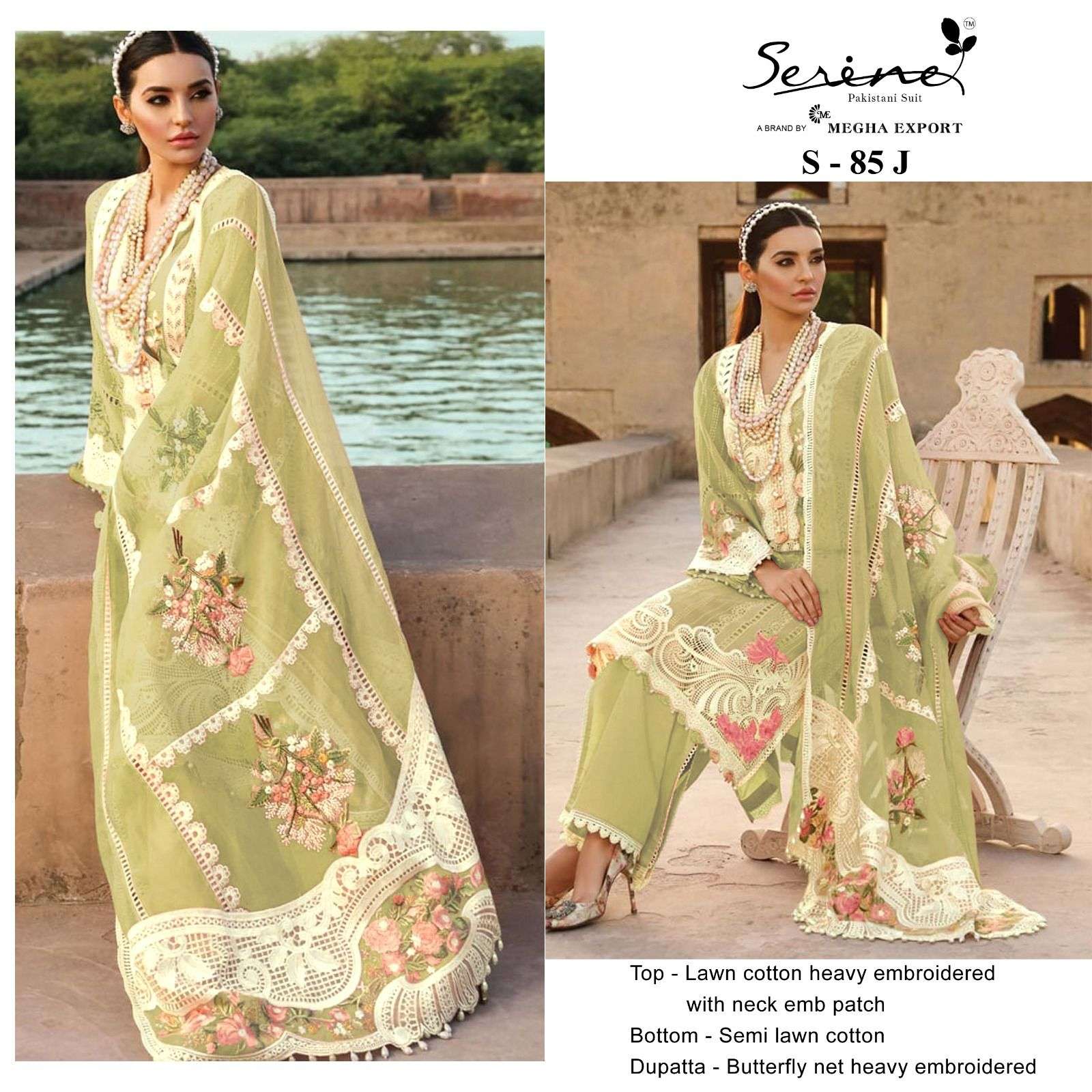Serine S 85 I To M Lawn Cotton Pakistani Suits Collection Wholesale catalog