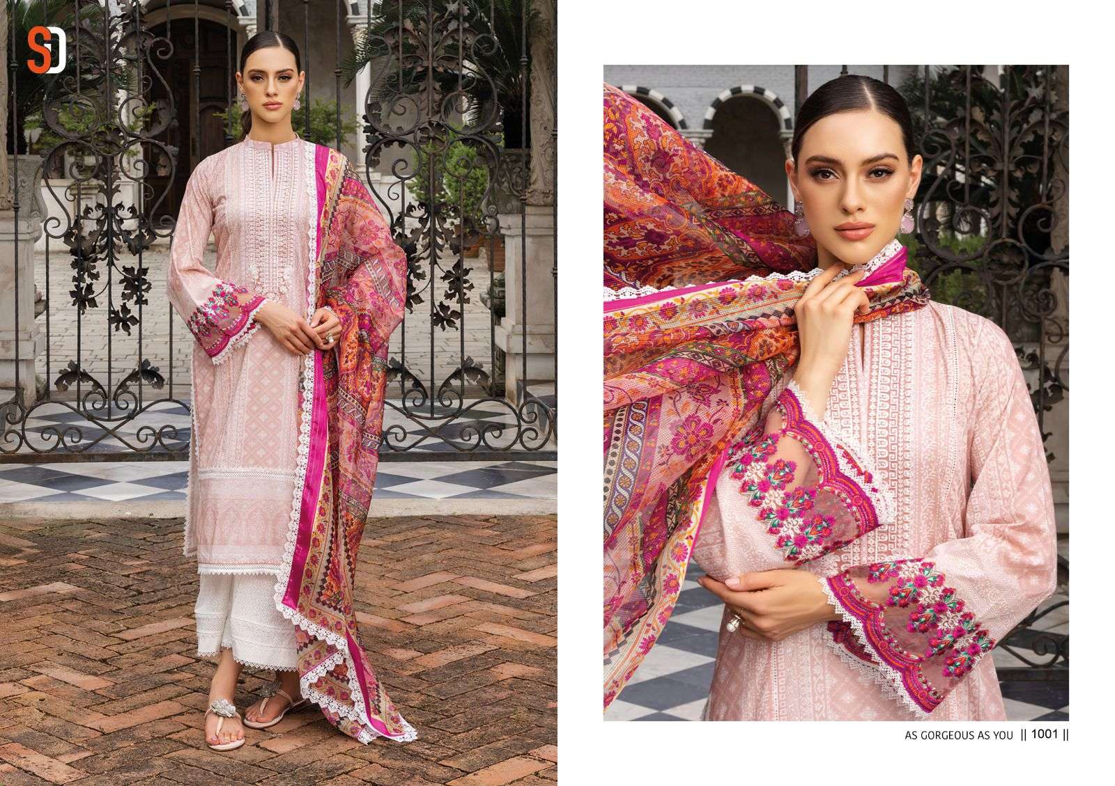 SHARADDHA DESIGNER BLISS VOL-01 cotton Salwar Kameez Wholesale catalog