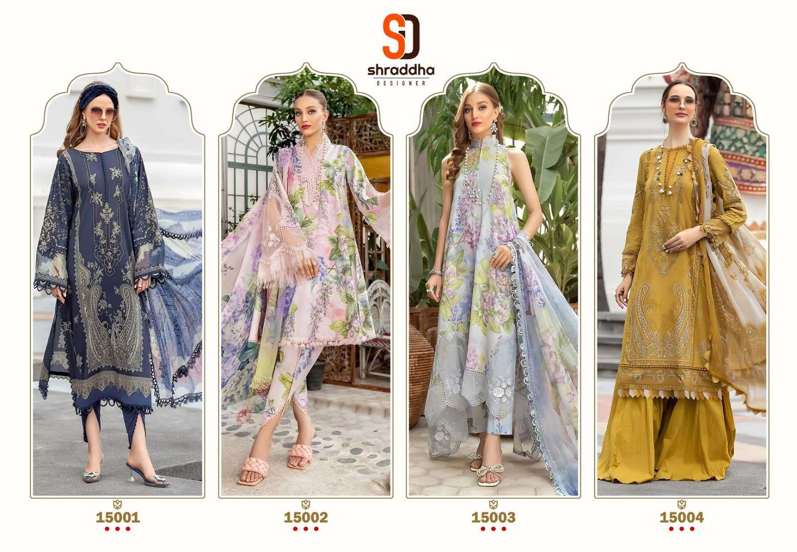 SHARADDHA DESIGNER M.PRINT VOL-15 CHIFFON DUPATTA Salwar Kameez Wholesale catalog