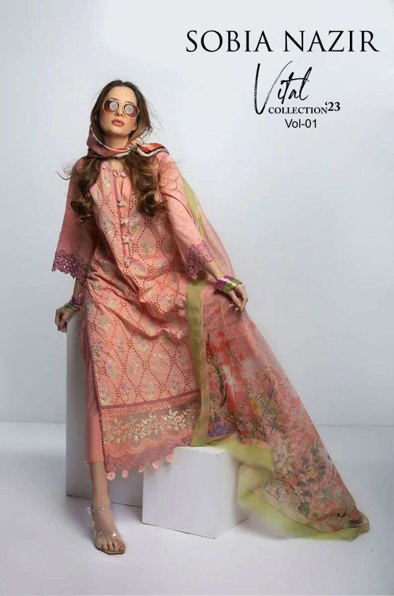 SHARADDHA NX Sobia nazir vithal vol -01 cotton Salwar Kameez Wholesale catalog