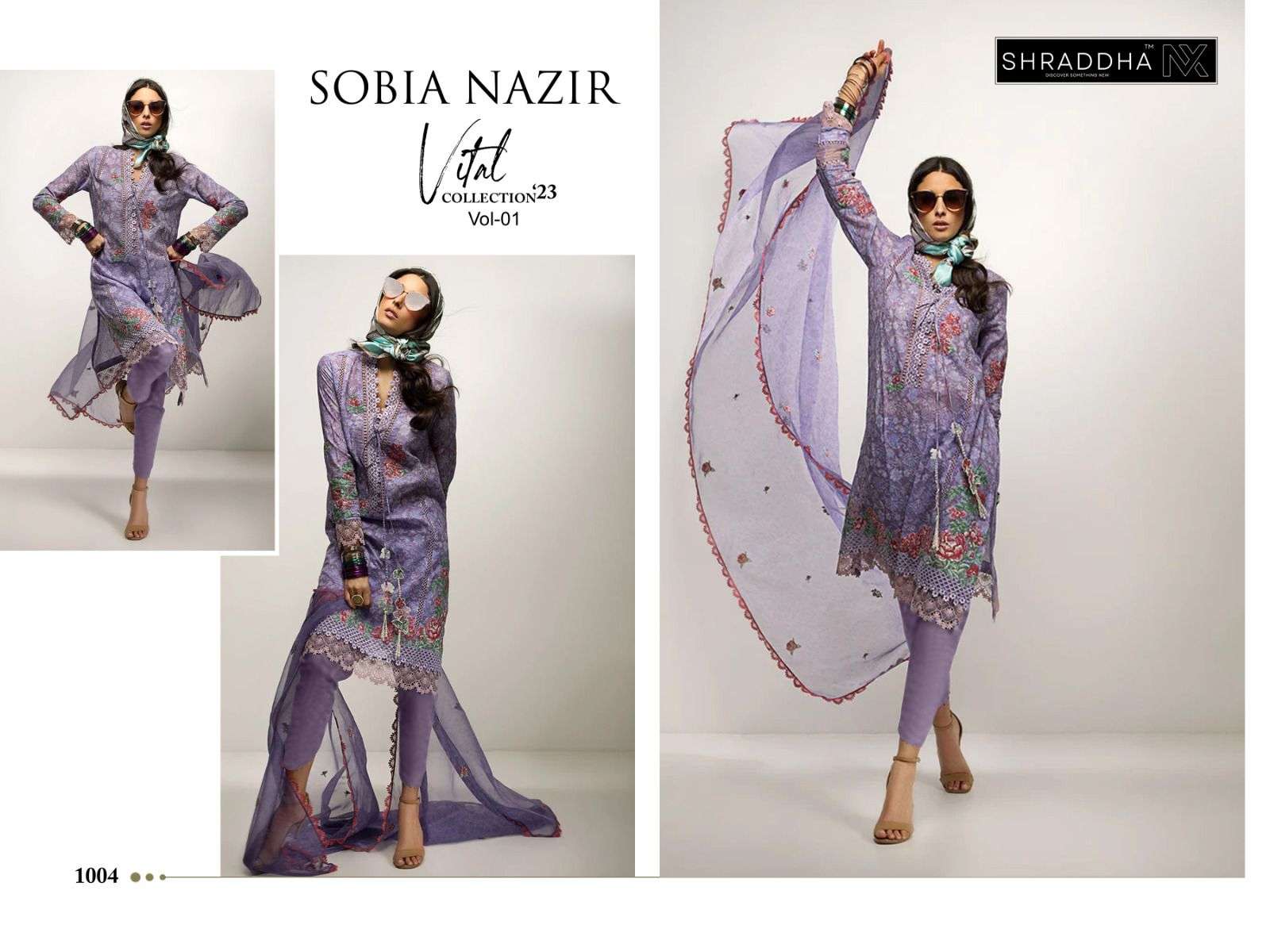 SHARADDHA NX Sobia nazir vithal vol -01 cotton Salwar Kameez Wholesale catalog