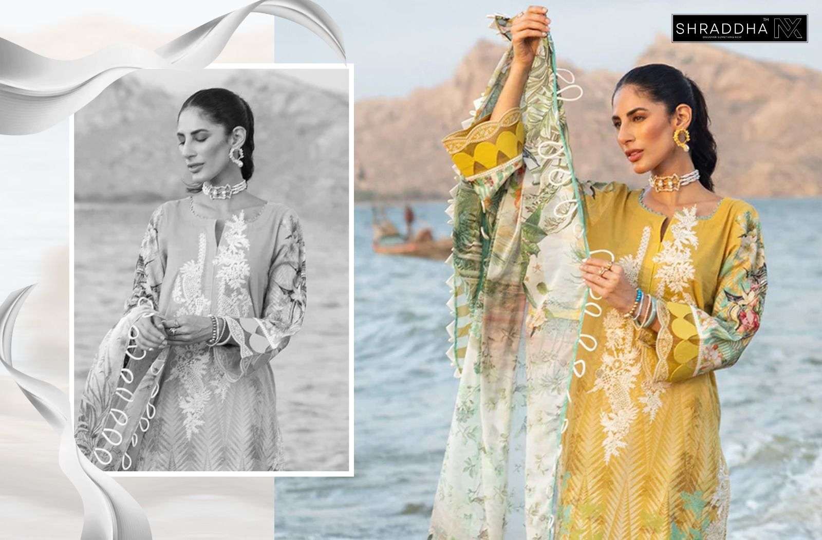 SHARADDHA Queen court- vol-1 siffon Pakistani Suits Wholesale catalog