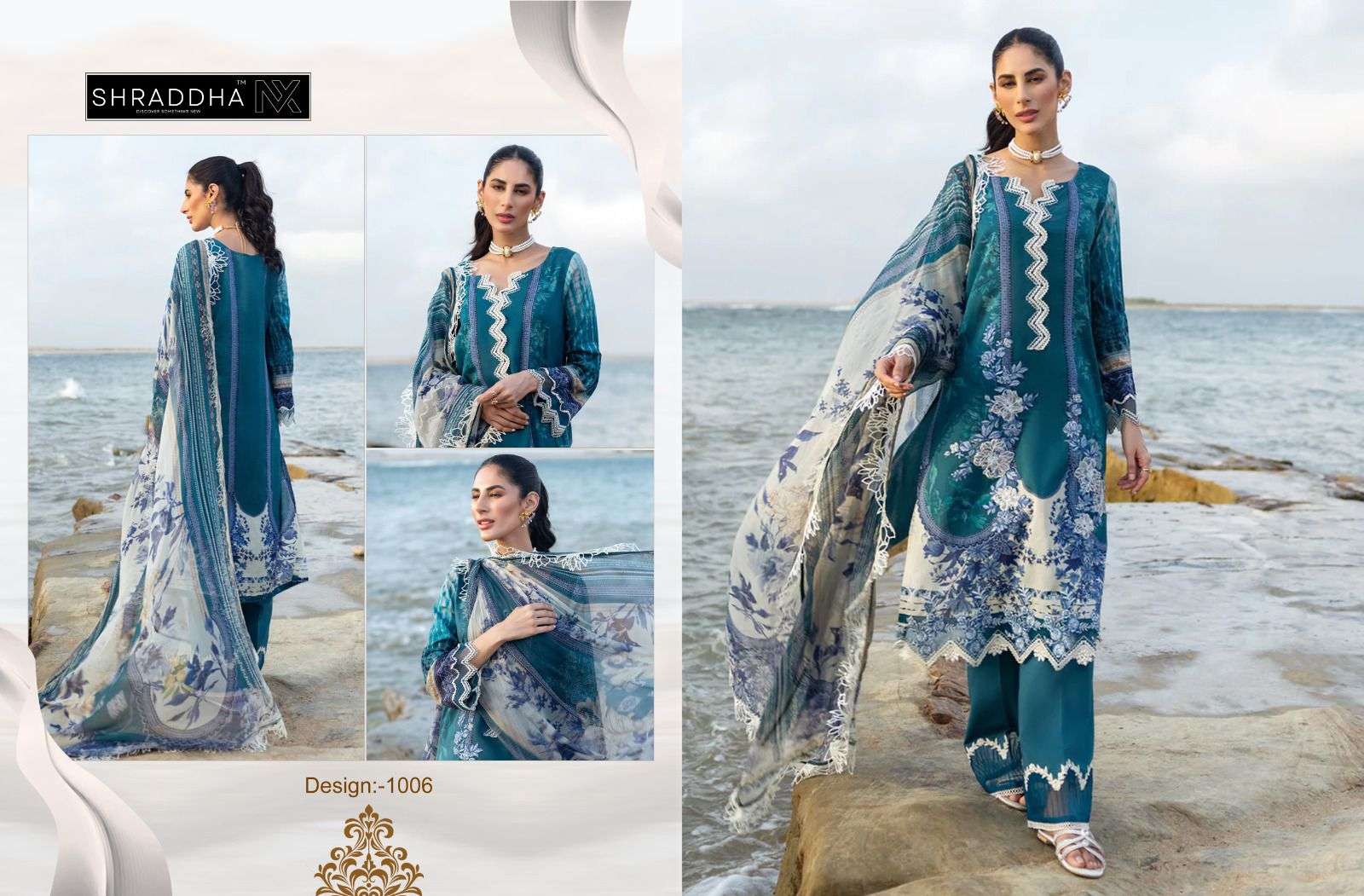 SHARADDHA Queen court- vol-1 siffon Pakistani Suits Wholesale catalog
