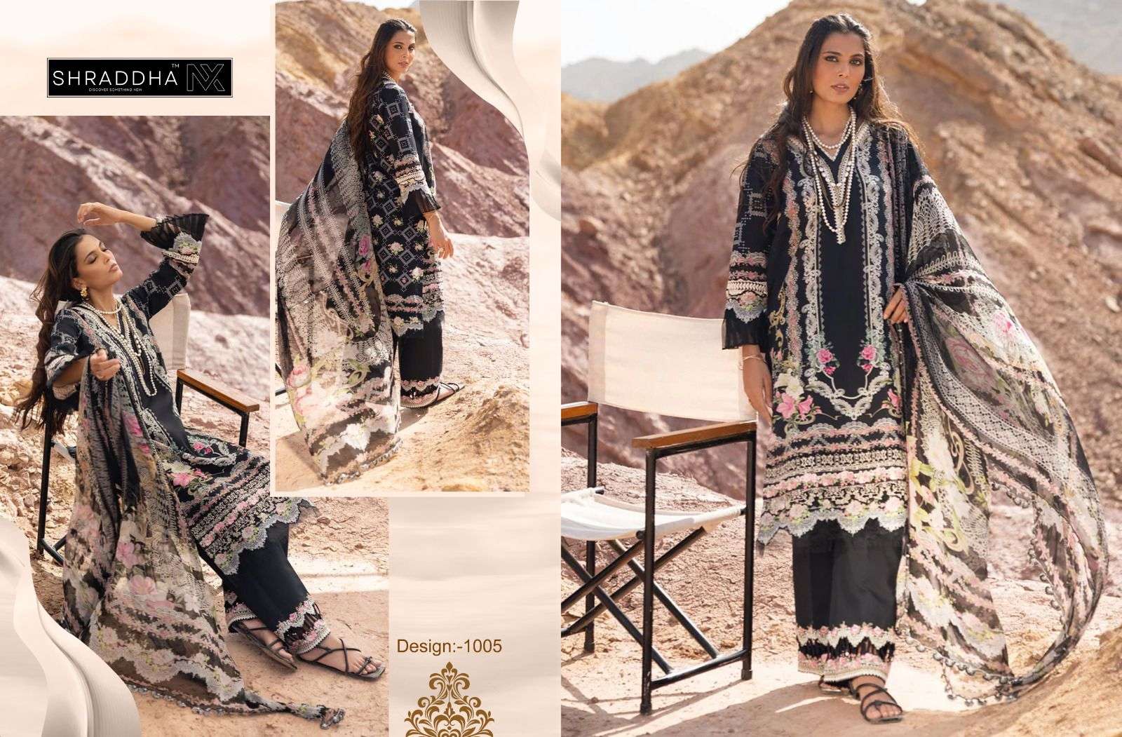 SHARADDHA Queen court- vol-1 siffon Pakistani Suits Wholesale catalog