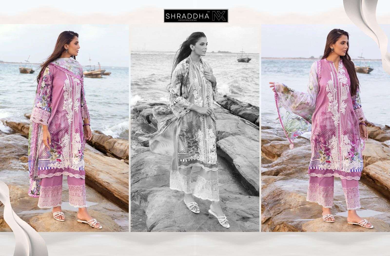 SHARADDHA Queen court- vol-1 siffon Pakistani Suits Wholesale catalog