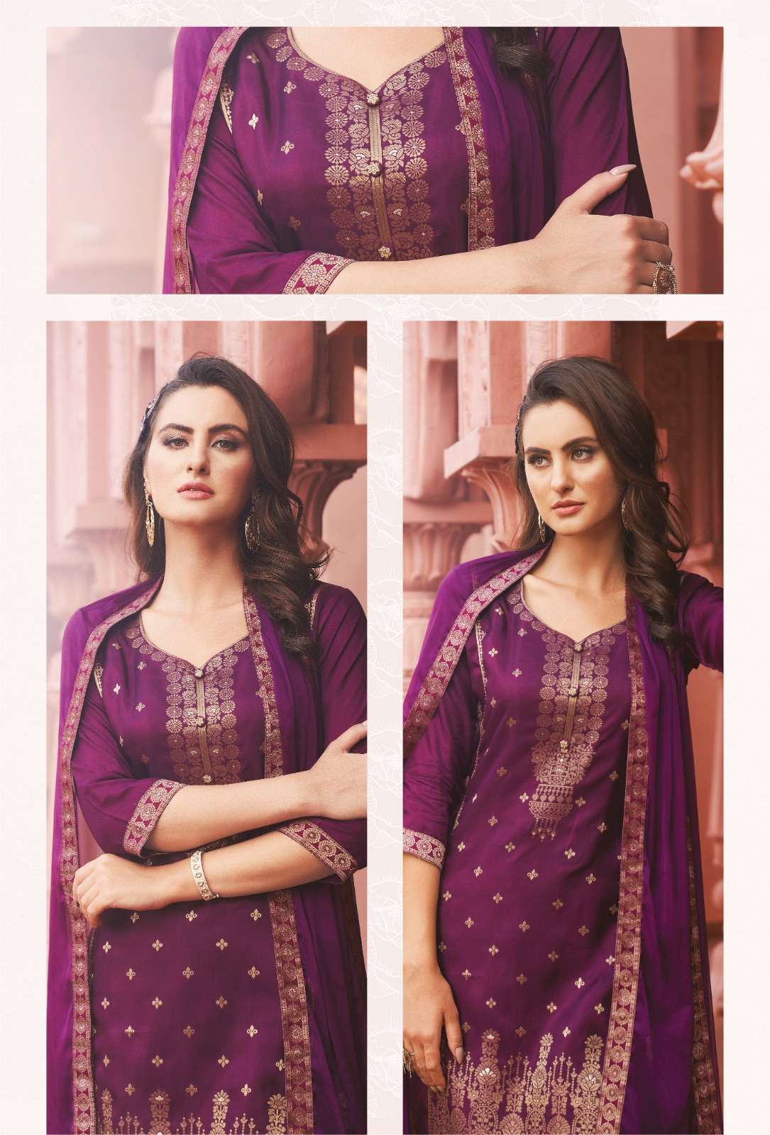 SHEHNAAZ Vol-3 BANARASI SILK Kurti Wholesale catalog