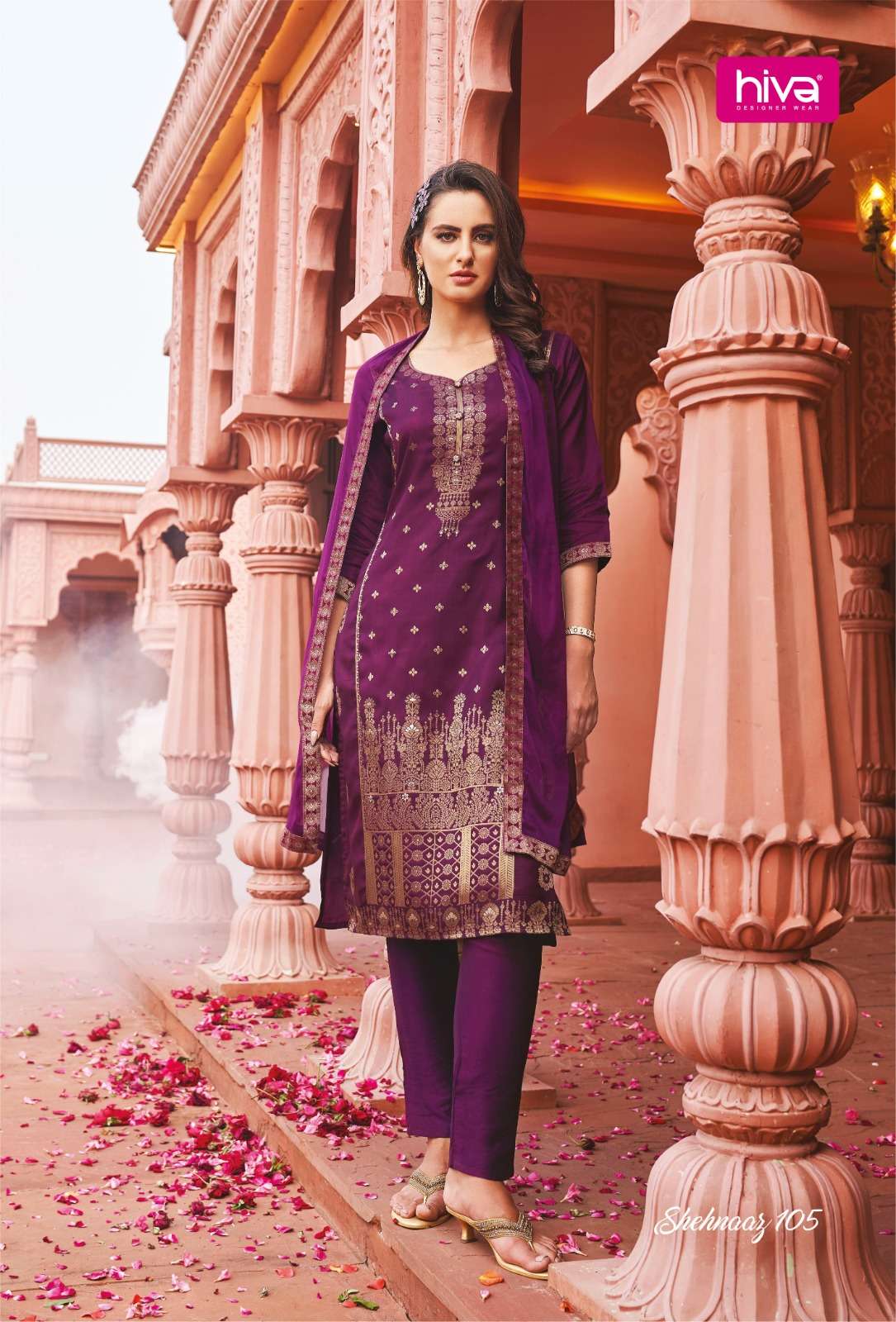 SHEHNAAZ Vol-3 BANARASI SILK Kurti Wholesale catalog