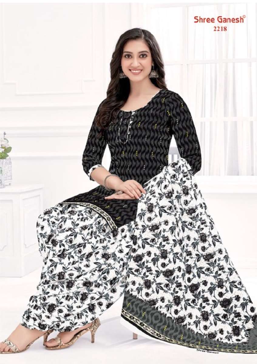 Shree Ganesh White & Black Vol-2 - Dress Material  - Wholesale Catalog