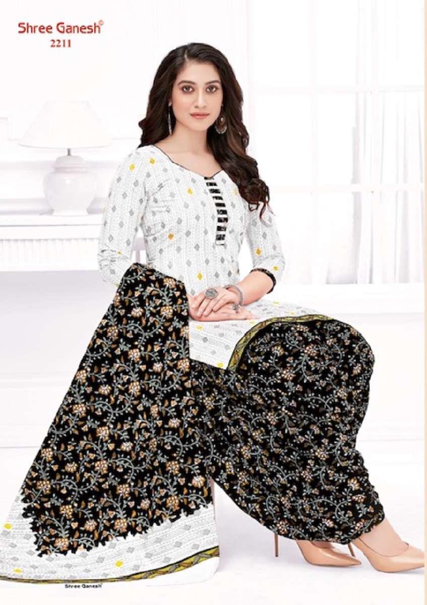 Shree Ganesh White & Black Vol-2 - Dress Material  - Wholesale Catalog