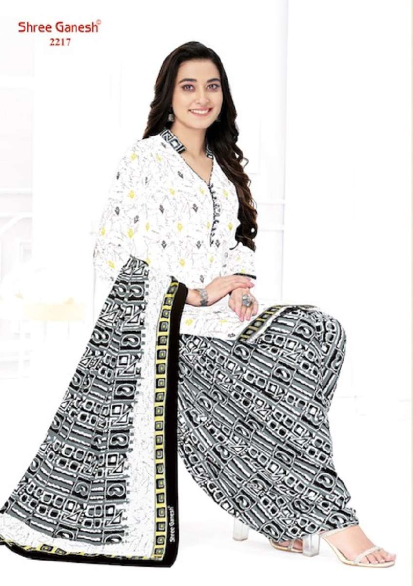 Shree Ganesh White & Black Vol-2 - Dress Material  - Wholesale Catalog