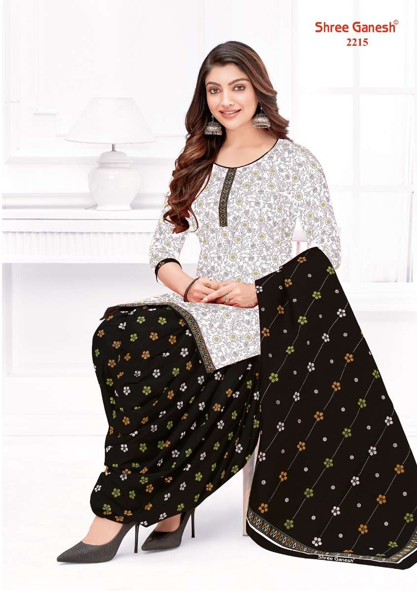 Shree Ganesh White & Black Vol-2 - Dress Material  - Wholesale Catalog