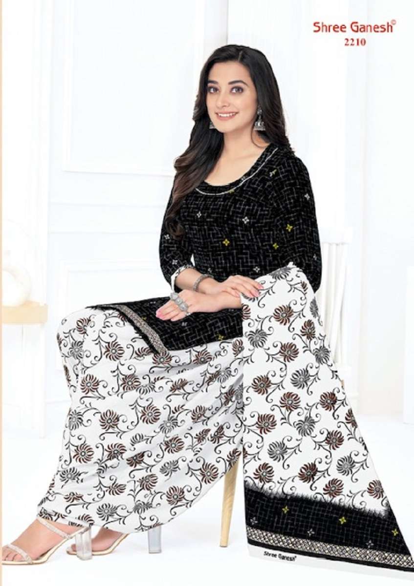 Shree Ganesh White & Black Vol-2 - Dress Material  - Wholesale Catalog