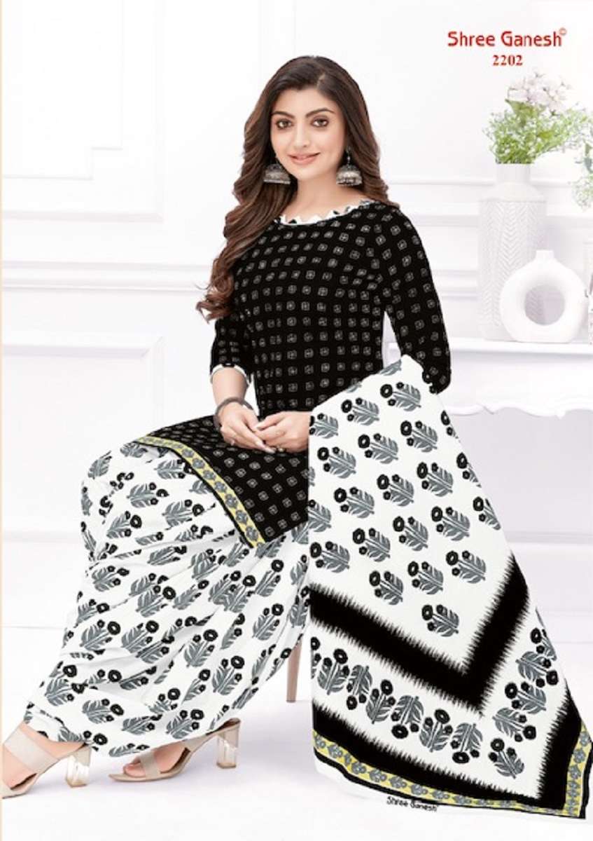 Shree Ganesh White & Black Vol-2 - Dress Material  - Wholesale Catalog