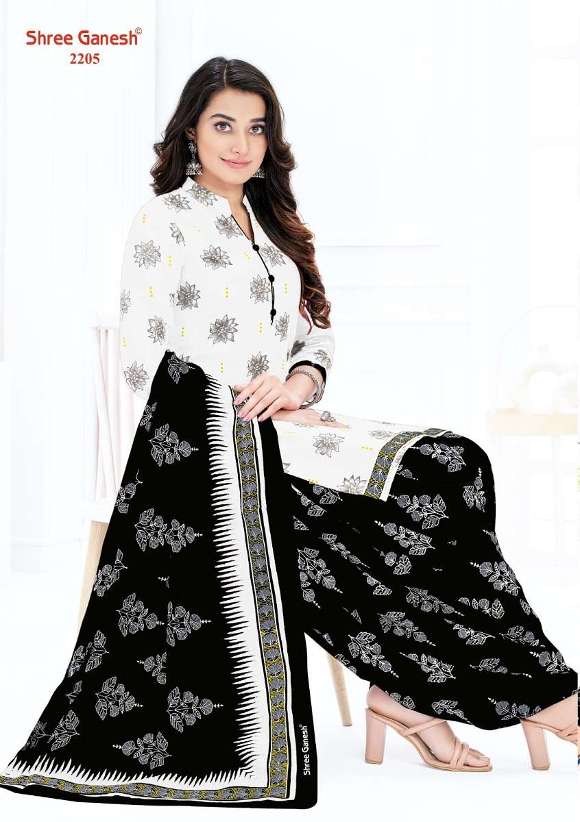 Shree Ganesh White & Black Vol-2 - Dress Material  - Wholesale Catalog