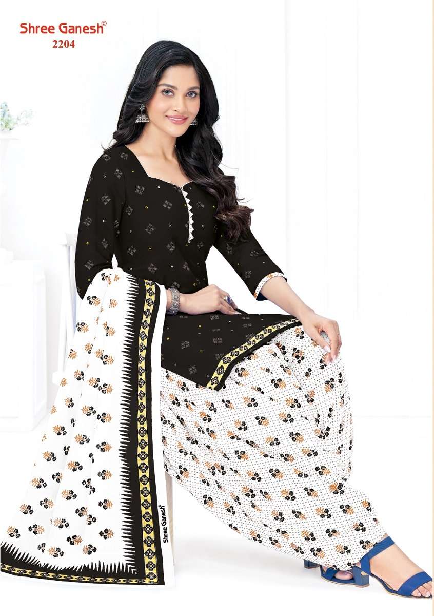 Shree Ganesh White & Black Vol-2 - Dress Material  - Wholesale Catalog