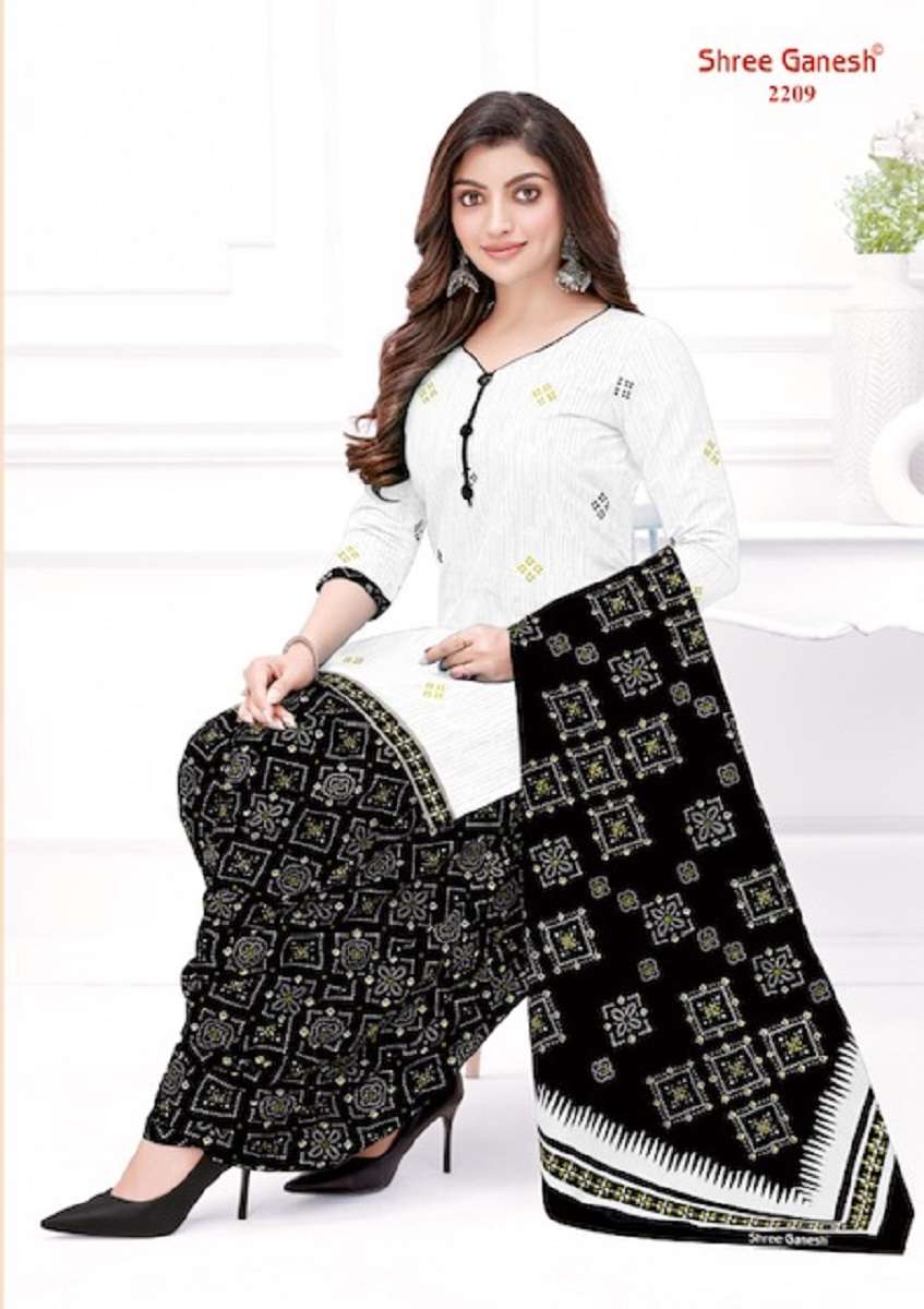 Shree Ganesh White & Black Vol-2 - Dress Material  - Wholesale Catalog