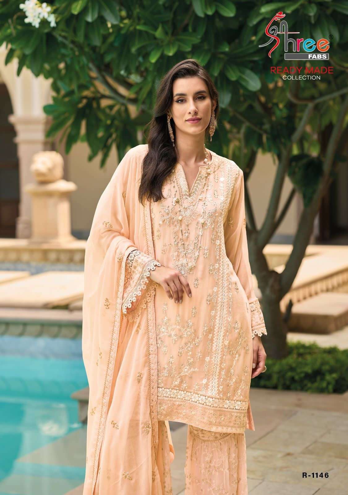 Pakistani 7110 Stylish Fancy Latest Designer Festive Wear Heavy Fox  Georgette With Chain Stitch Sequence Embroidery Work Pakistani Salwar Suit  Collection - The Ethnic World