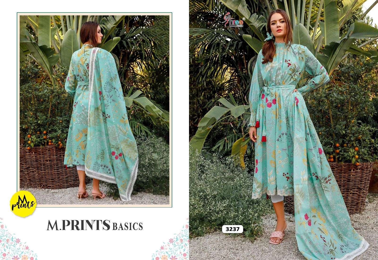 Shree M Print Basics Cotton Dupatta Pakistani Salwar Kameez Wholesale catalog