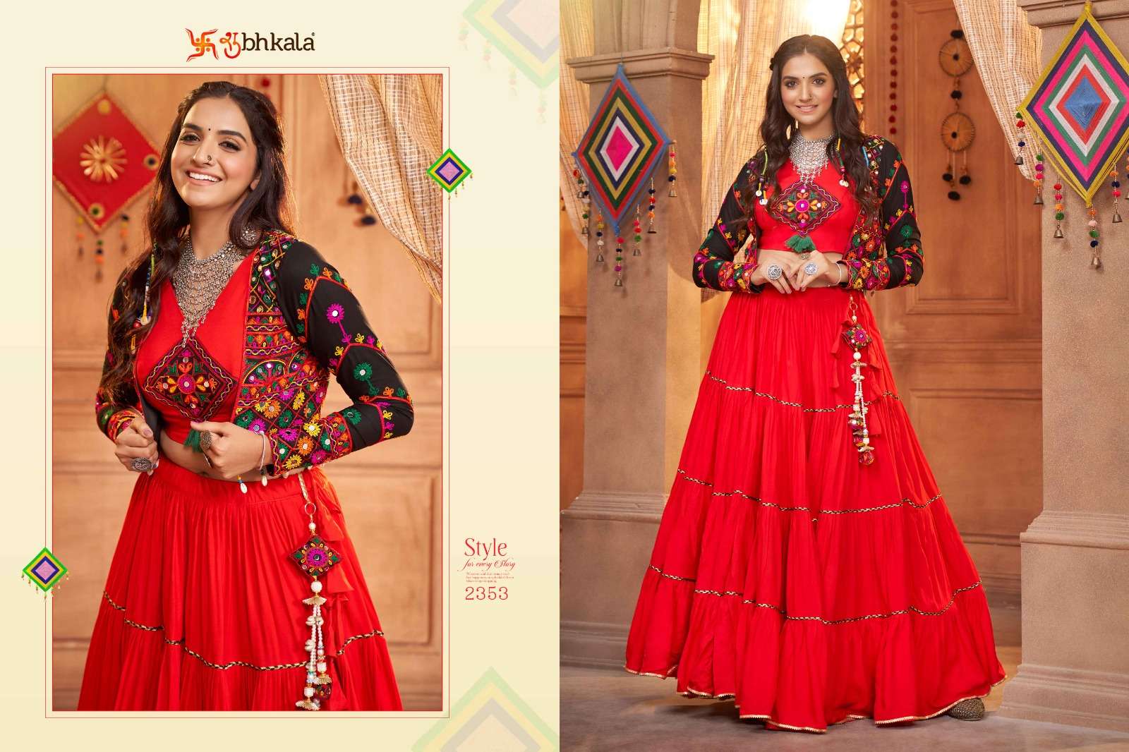 SHUBHKALA 2353 Exclusive Festival Wear Navratri Collection Lehenga Choli Wholesale catalog