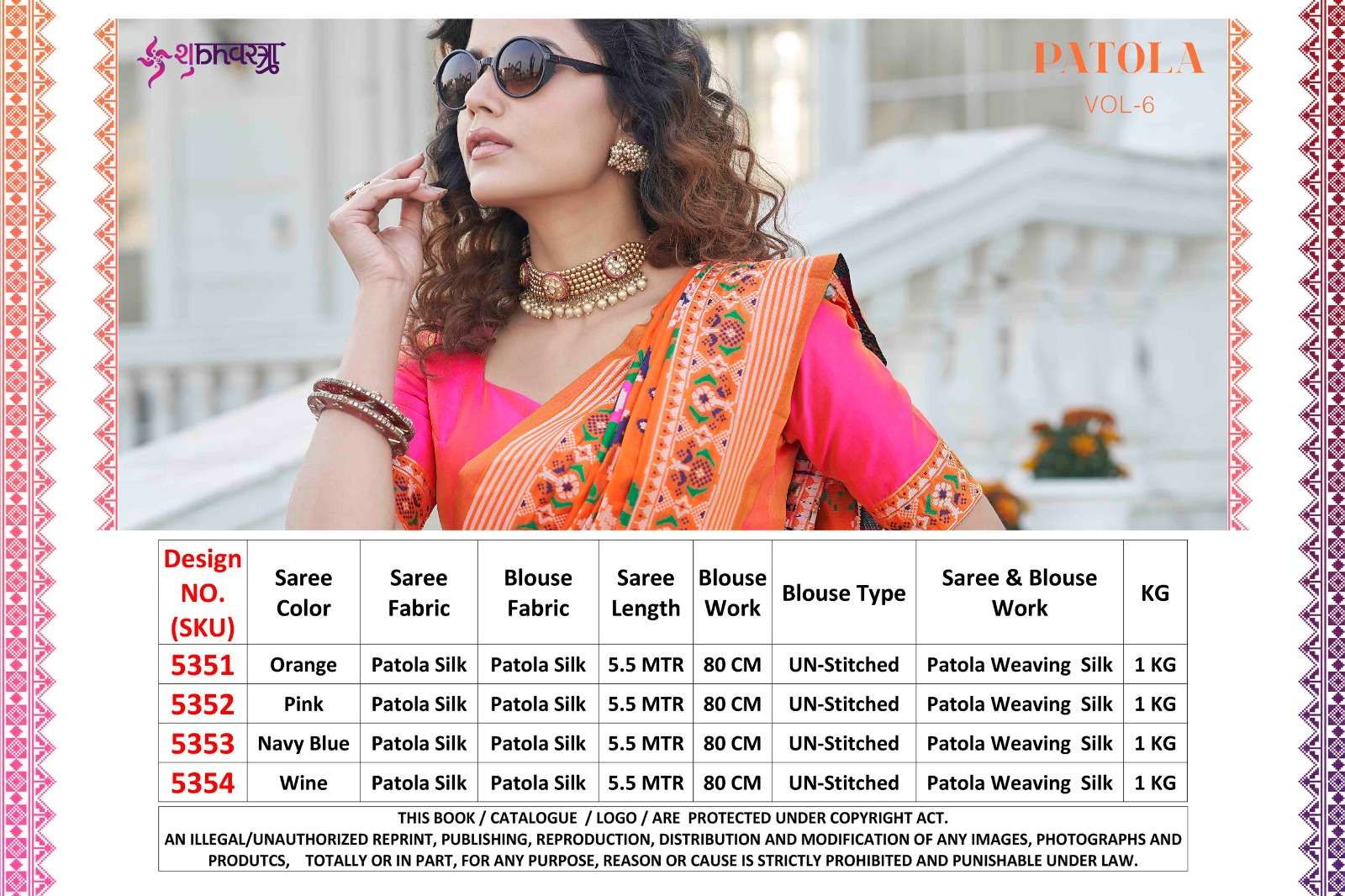 SHUBHKALA BANARASI SILK SAREE Wholesale catalog
