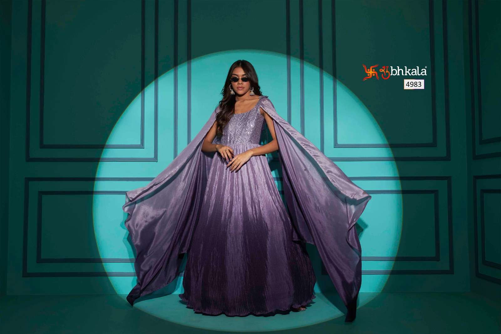 SHUBHKALA FLORY VOL. 42 Exclusive Embroidered Long Gown Style Wholesale catalog