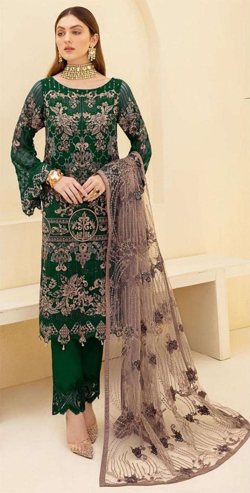 SIMRA 24 A TO D FOX  GEORGETTE HEAVY EMBROIDERED Salwar Kameez Wholesale catalog