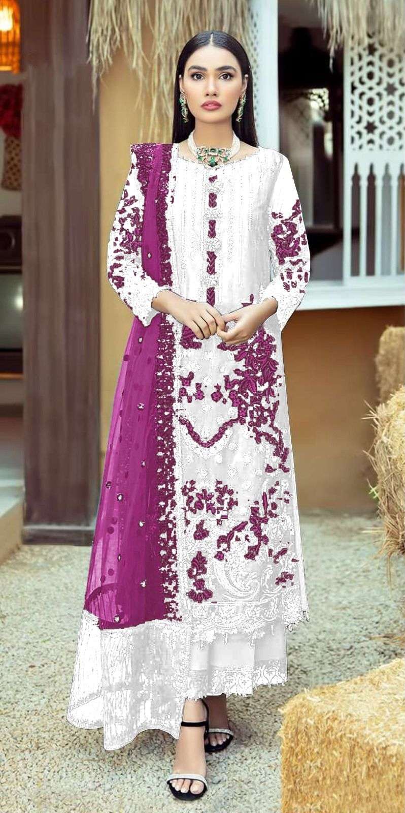 Simra S 18 E To H Georgette Pakistani Salwar Kameez Collection Wholesale catalog 