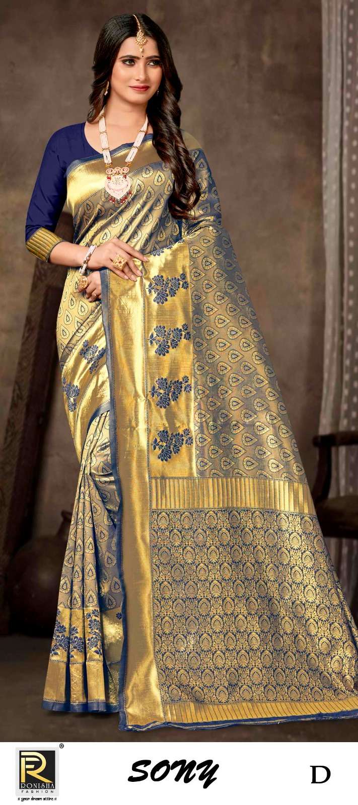 SONY  BY RONISHA  SAREE BANARASI SILK FABRICS SUPER HIT COLLECTION 