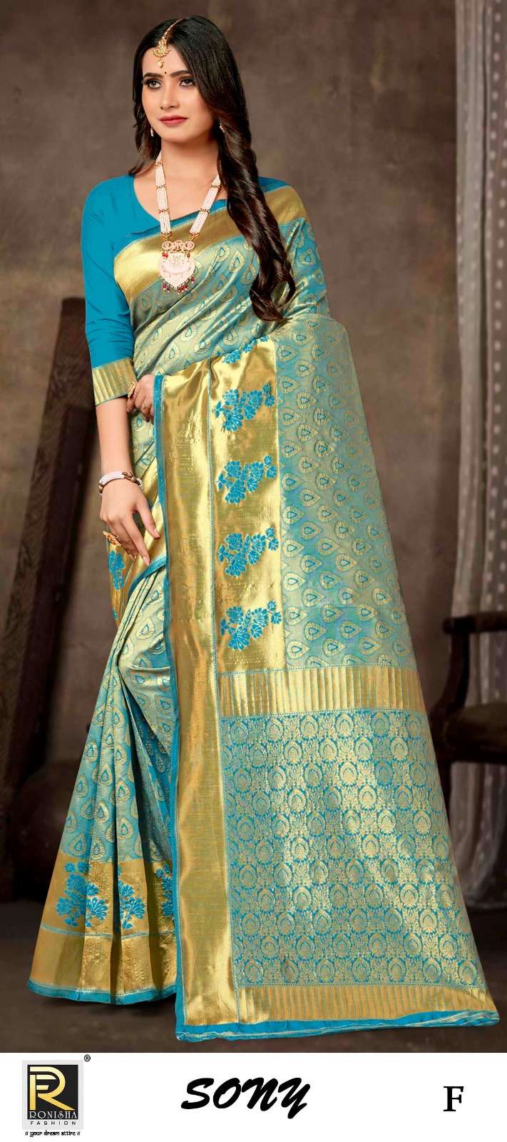 SONY  BY RONISHA  SAREE BANARASI SILK FABRICS SUPER HIT COLLECTION 