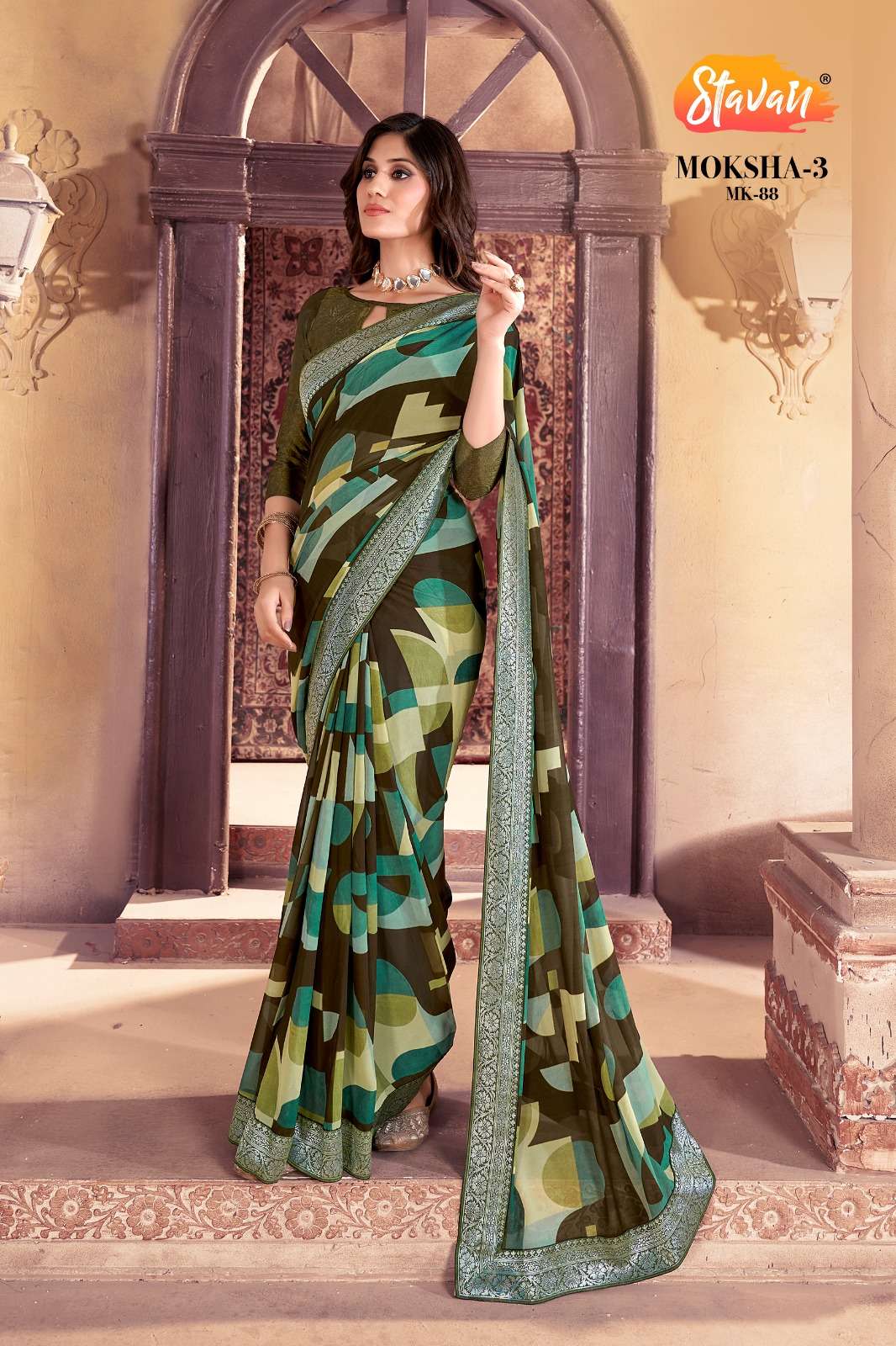 Stavan Moksha Vol 3 Heavy Weightlees Saree Wholesale catalog