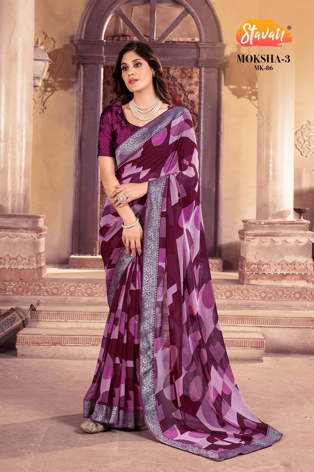 Stavan Moksha Vol 3 Heavy Weightlees Saree Wholesale catalog