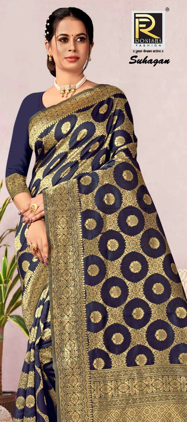SUHAGAN  BY RONISHA SAREE SILK FABRICS SUPER HIT COLLECTION 