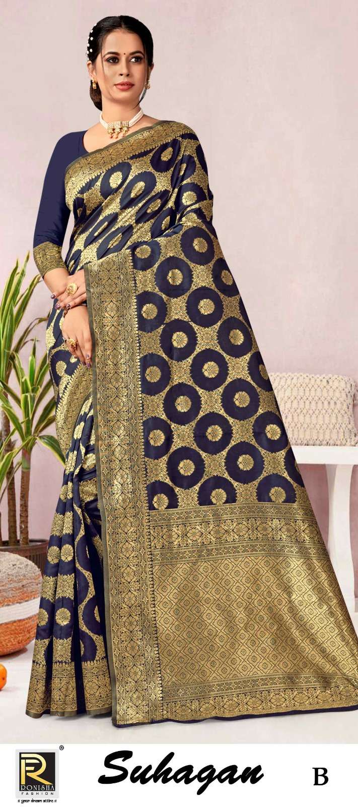 SUHAGAN  BY RONISHA SAREE SILK FABRICS SUPER HIT COLLECTION 