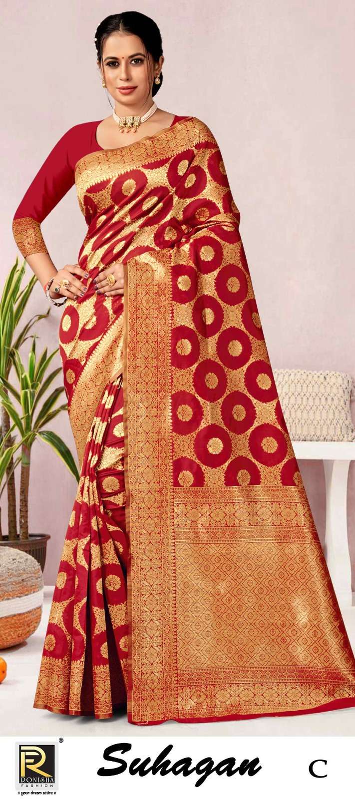 SUHAGAN  BY RONISHA SAREE SILK FABRICS SUPER HIT COLLECTION 