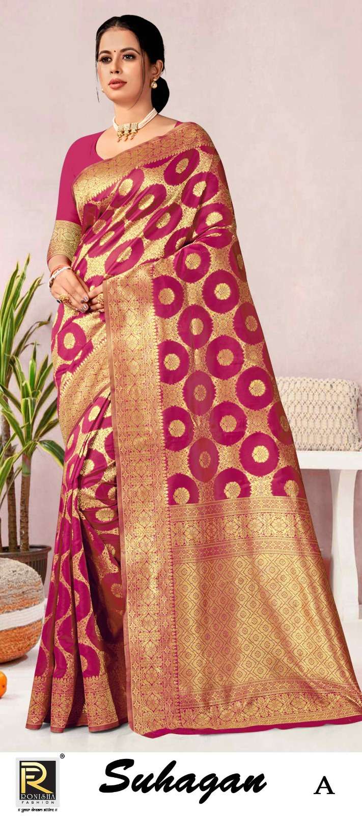 SUHAGAN  BY RONISHA SAREE SILK FABRICS SUPER HIT COLLECTION 