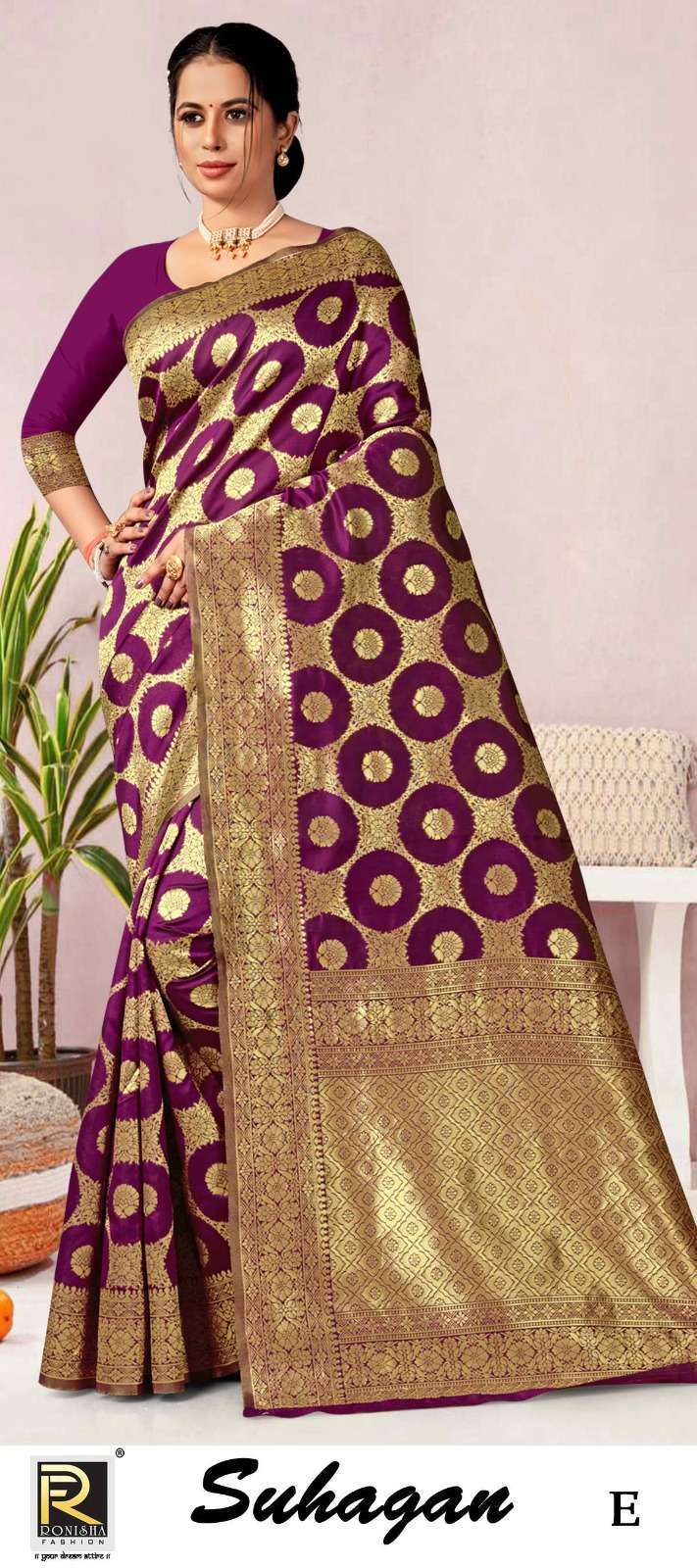 SUHAGAN  BY RONISHA SAREE SILK FABRICS SUPER HIT COLLECTION 